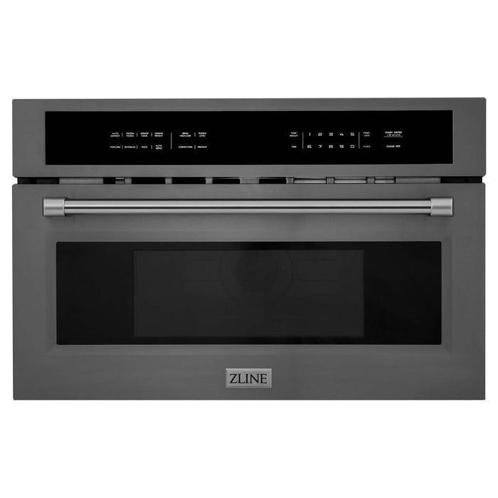 ZLINE Microwaves Black Stainless Steel / Black Stainless Steel ZLINE 30 in. Built-in Convection Microwave Oven with Speed and Sensor Cooking