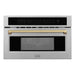 ZLINE Microwaves Stainless Steel / Bronze ZLINE 30 in. Built-in Convection Microwave Oven with Speed and Sensor Cooking