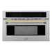 ZLINE Microwaves Stainless Steel / Gold ZLINE 30 in. Built-in Convection Microwave Oven with Speed and Sensor Cooking