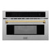 ZLINE Microwaves DuraSnow / Gold ZLINE 30 in. Built-in Convection Microwave Oven with Speed and Sensor Cooking