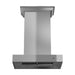 ZLINE 30 In. Convertible Professional Wall Mount Range Hood In Stainless Steel with Crown Molding KECOMCRN-30