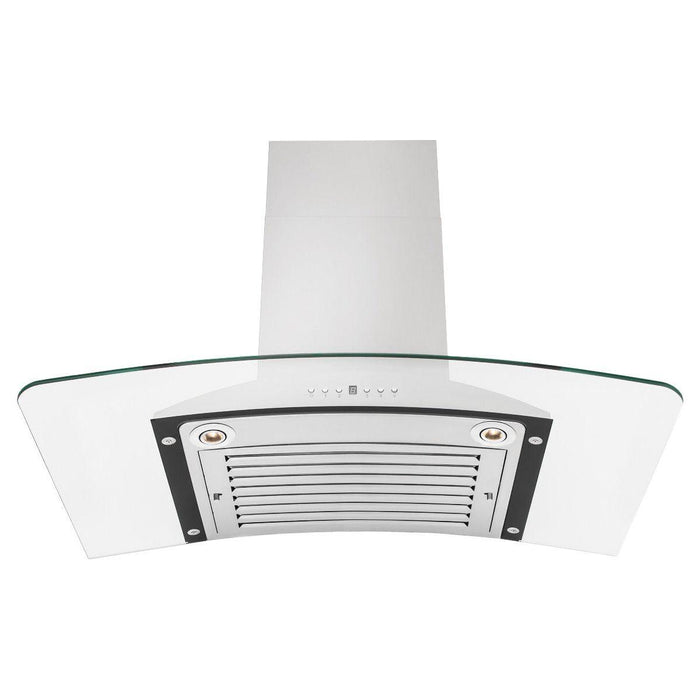 ZLINE 30 in. Convertible Vent Wall Mount Range Hood in Stainless Steel & Glass, KN-30