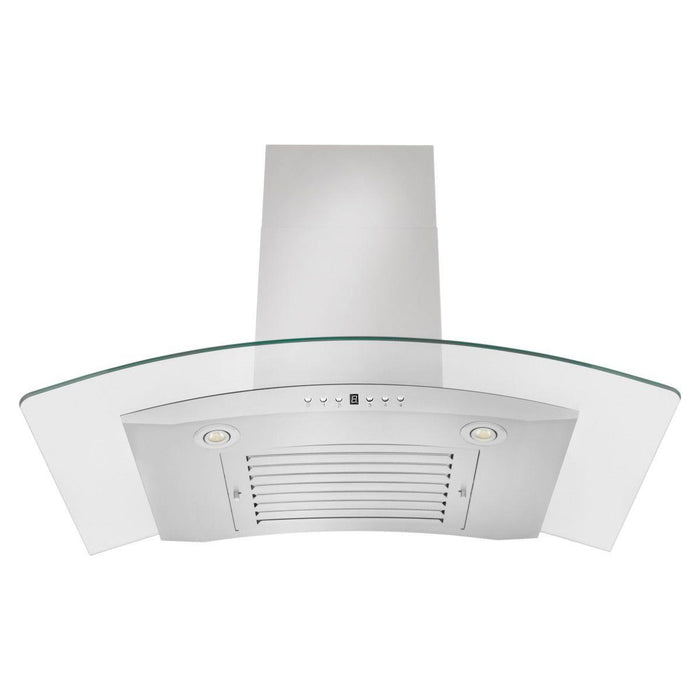 ZLINE 30 in. Convertible Vent Wall Mount Range Hood in Stainless Steel & Glass, KN4-30