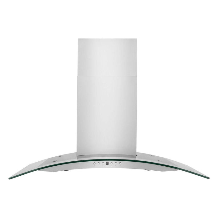 ZLINE 30 in. Convertible Vent Wall Mount Range Hood in Stainless Steel & Glass, KN4-30