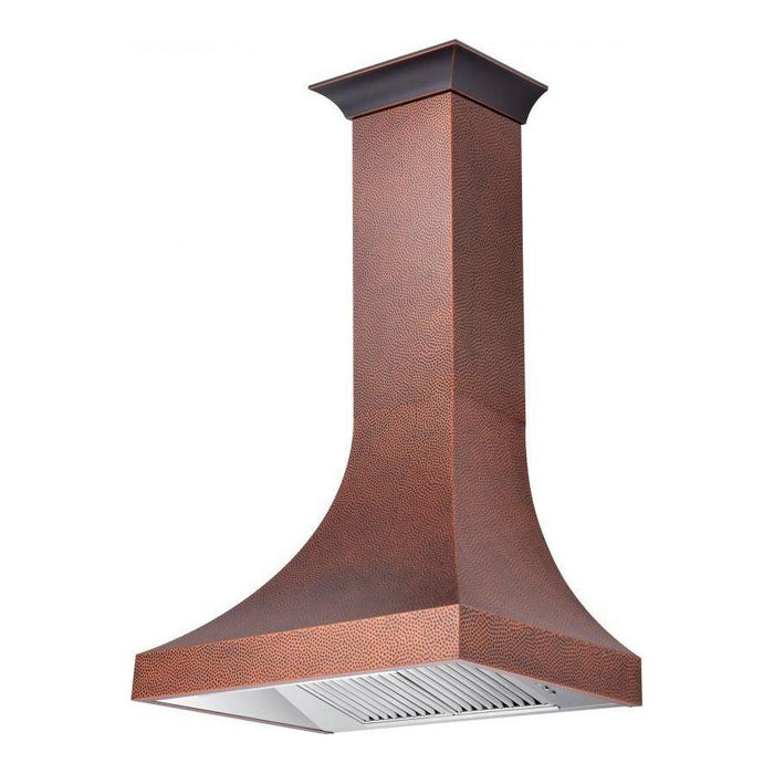 ZLINE 30 in. Designer Series Hand-Hammered Copper Finish Wall Range Hood 8632H-30