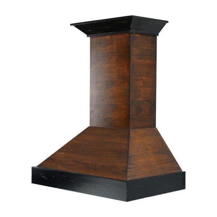 ZLINE 30 in. Designer Wooden Wall Mount Range Hood in Antigua and Walnut, KBAR-30