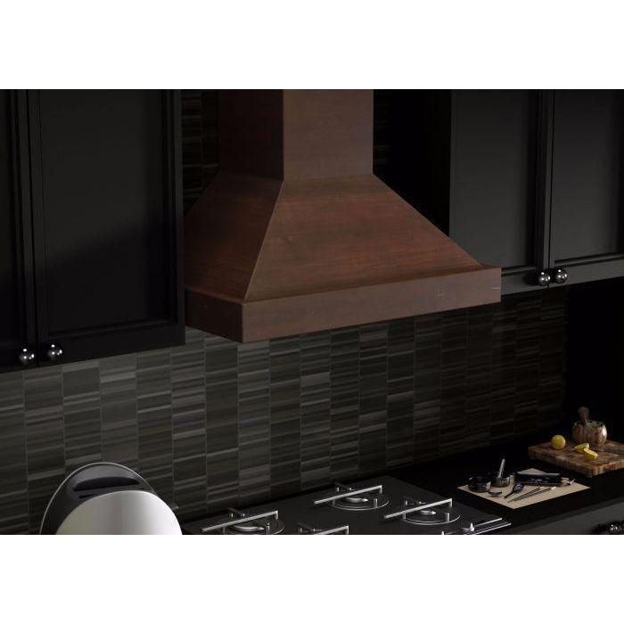 ZLINE 30 in. Designer Wooden Wall Mount Range Hood in Walnut, KBRR-30