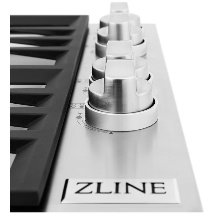 ZLINE 30 in. Dropin Cooktop with 4 Gas Brass Burners RC-BR-30