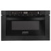 ZLINE 30 in. Dual Fuel Range, Range Hood, Microwave & Dishwasher In Black Stainless Steel Appliance Package 4KP-RABRH30-MWDW