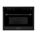 ZLINE Kitchen Appliance Packages ZLINE 30 in. Dual Fuel Range, Range Hood, Microwave Oven, and Dishwasher In Black Stainless Steel Appliance Package 4KP-RABRH30-MODW