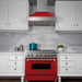 ZLINE 30 in. Ducted DuraSnow Stainless Steel Range Hood with Red Matte Shell 8654RM-30