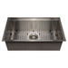 ZLINE 30 in. Garmisch Undermount Single Bowl Stainless Steel Kitchen Sink with Bottom Grid and Accessories, SLS-30