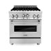 ZLINE 30 in. Gas Range and 30 in. Range Hood Appliance Package 2KP-RGRH30