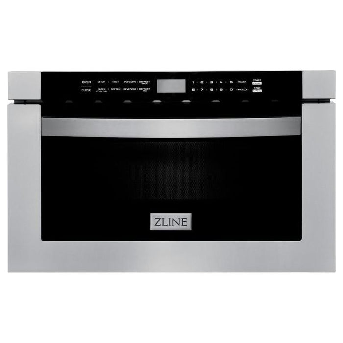 ZLINE Kitchen Appliance Packages ZLINE 30 in. Gas Range, Range Hood, Microwave Drawer and 3 Rack Dishwasher Appliance Package