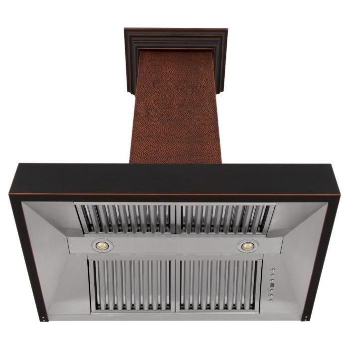 ZLINE 30 in. Hand-Hammered Copper Finish Wall Range Hood 655-HBXXX-30