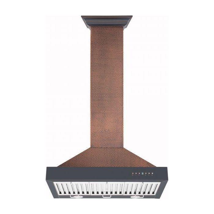 ZLINE 30 in. Hand-Hammered Copper Wall Range Hood, KB2-HBXXX-30