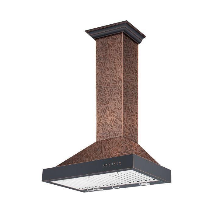 ZLINE 30 in. Hand-Hammered Copper Wall Range Hood, KB2-HBXXX-30