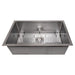 ZLINE Kitchen Sinks ZLINE 30 in. Meribel Undermount Single Bowl DuraSnow® Stainless Steel Kitchen Sink with Bottom Grid, SRS-30S