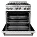 ZLINE 30 in. Professional 4.0 cu. ft. Gas Range with White Matte Door RG-WM-30