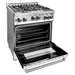 ZLINE 30 in. Professional 4.0 cu. ft. Gas Range with White Matte Door RG-WM-30