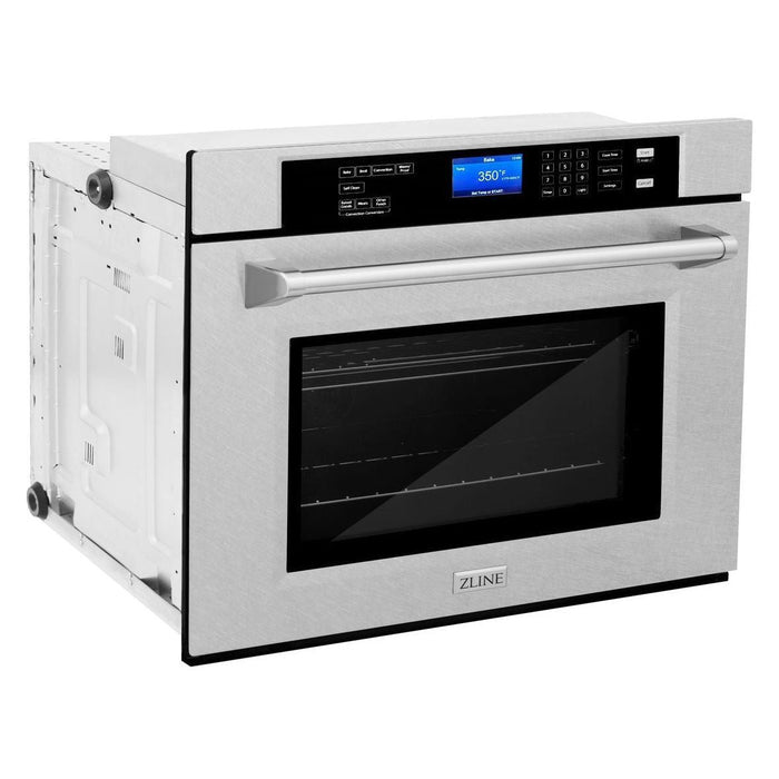 ZLINE 30 in. Professional 5.0 cu.ft. Single Wall Oven In DuraSnow Stainless Steel with Self-Cleaning AWSS-30