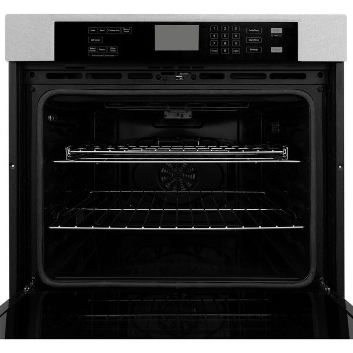 ZLINE 30 in. Professional 5.0 cu.ft. Single Wall Oven In DuraSnow Stainless Steel with Self-Cleaning AWSS-30