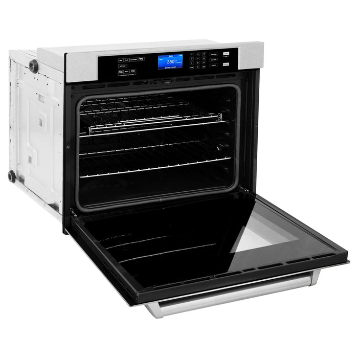 ZLINE Wall Ovens ZLINE 30 in. Professional 5.0 cu.ft. Single Wall Oven In DuraSnow Stainless Steel with Self-Cleaning AWSS-30