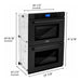 ZLINE Wall Ovens ZLINE 30 in. Professional Double Wall Oven In Black Stainless Steel with Self Cleaning AWD-30-BS