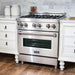 ZLINE Ranges ZLINE 30 in. Professional Dual Fuel Range with Gas Stove and Electric Oven In Stainless Steel RA30
