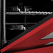 ZLINE Ranges ZLINE 30 in. Professional Gas Range In DuraSnow Stainless Steel with Red Matte Door RGS-RM-30