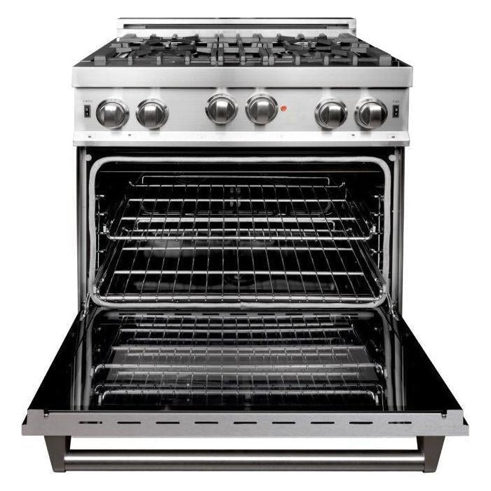 ZLINE 30 in. Professional Gas Range In Stainless Steel with DuraSnow Stainless Door RG-SN-30