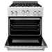 ZLINE 30 in. Professional Range with Gas Burner and Gas Oven In DuraSnow Stainless RGS-SN-30