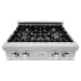 ZLINE 30 in. Rangetop In DuraSnow Stainless Steel with 4 Gas Burners RTS-30