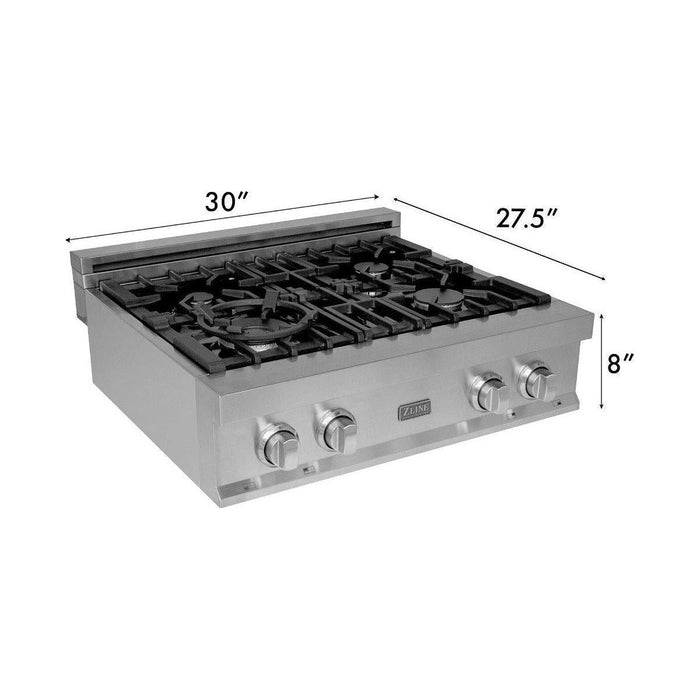 ZLINE 30 in. Rangetop with 4 Gas Burners RT30