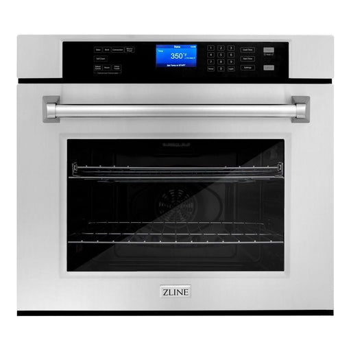 ZLINE 30 in. Self-Cleaning Wall Oven and 30 in. Rangetop Appliance Package 2KP-RT30-AWS30