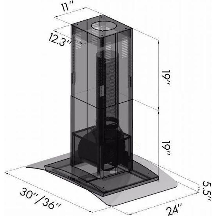 ZLINE 30 in. Stainless Steel Island Range Hood, GL5i-30