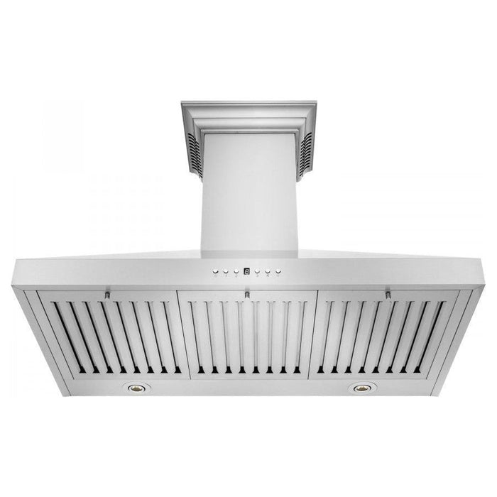 ZLINE 30 in. Stainless Steel Wall Range Hood with Built-in CrownSound Bluetooth Speakers KL3CRN-BT-30