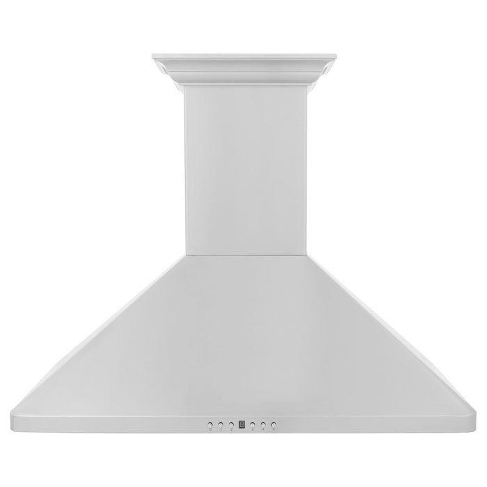 ZLINE 30 in. Wall Mount Range Hood In Stainless Steel with Built-in CrownSound Bluetooth Speakers KF1CRN-BT-30