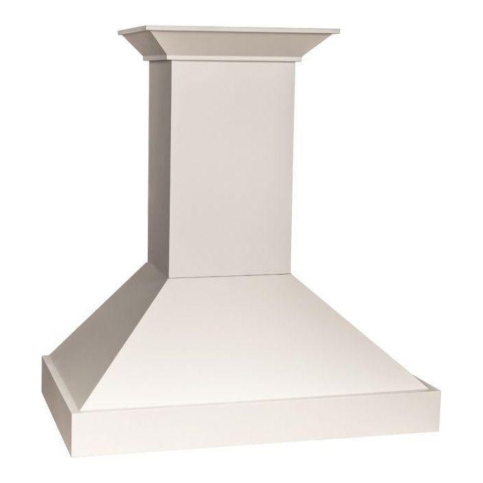 ZLINE 30 in. Wooden Wall Mount Range Hood in White, KBTT-30