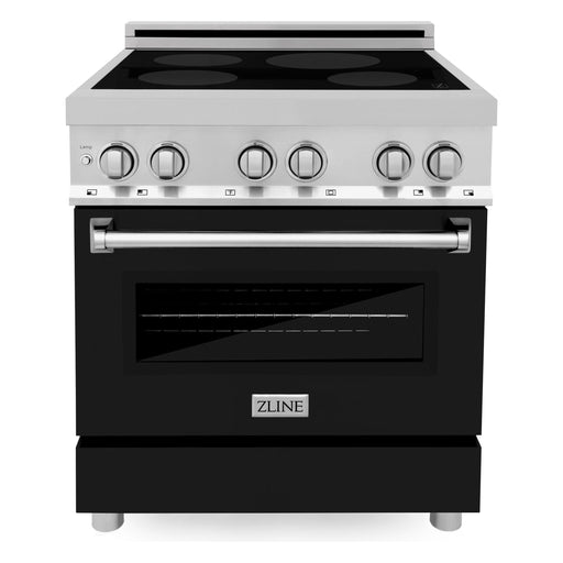 ZLINE Ranges ZLINE 30 Inch 4.0 cu. ft. Induction Range with a 4 Element Stove and Electric Oven in Black Matte, RAIND-BLM-30