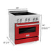 ZLINE Ranges ZLINE 30 Inch 4.0 cu. ft. Induction Range with a 4 Element Stove and Electric Oven in Red Matte, RAIND-RM-30