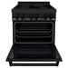 ZLINE Ranges ZLINE 30 Inch 4.0 cu. ft. Induction Range with Electric Oven in Black Stainless Steel, RAIND-BS-30
