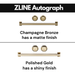 ZLINE Ranges ZLINE 30 Inch Autograph Edition Gas Range In Stainless Steel with Champagne Bronze Accents RGZ-30-CB