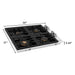 ZLINE 30-Inch Drop-in Cooktop With 4 Gas Burners And Black Porcelain Top with Brass Burners (RC-BR-30-PBT)