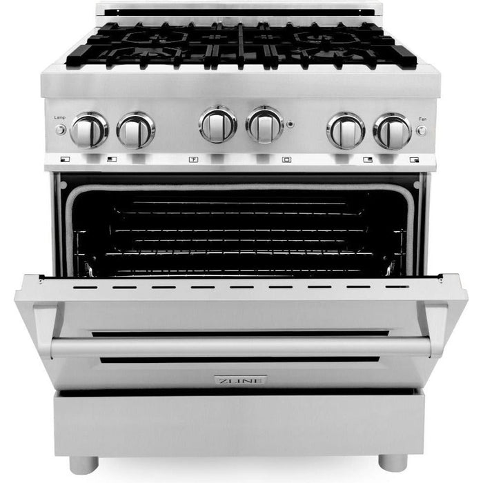 ZLINE 30 Inch. Professional Gas Range In Stainless Steel RG30