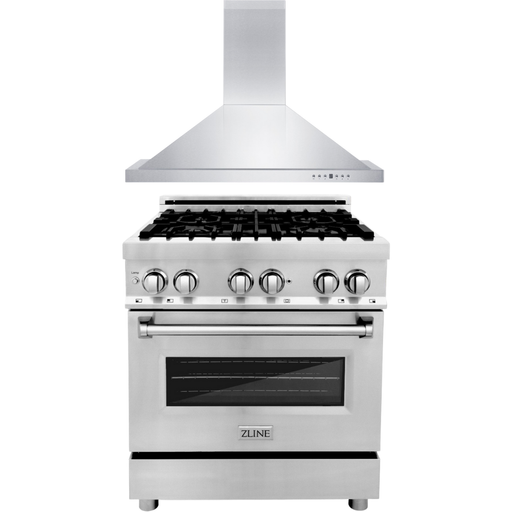 ZLINE 30 Range and 30 Range Hood Appliance Package