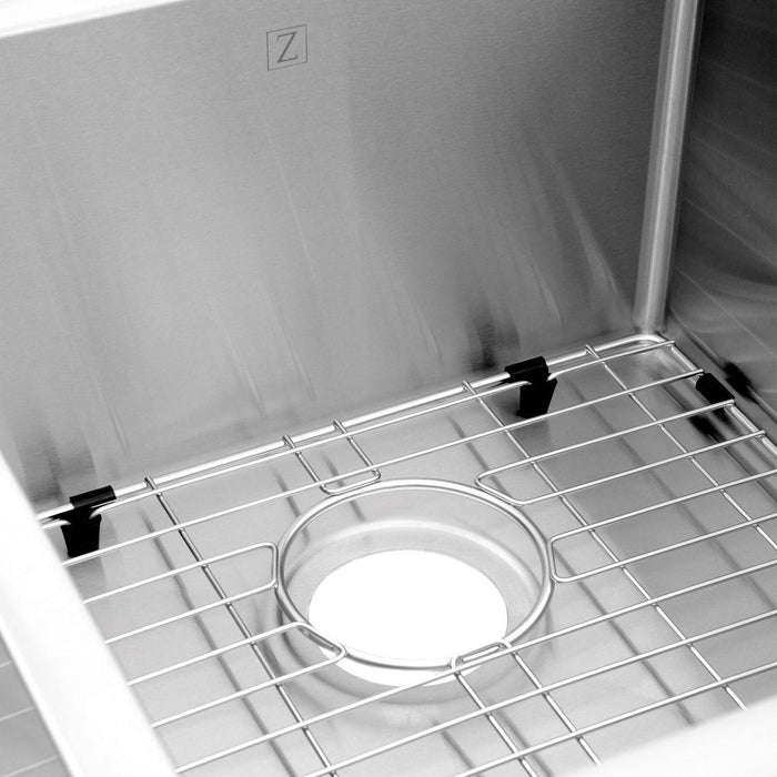 ZLINE Kitchen Sinks ZLINE 32 in. Jackson Undermount Double Bowl Stainless Steel Kitchen Sink with Bottom Grid SRDR-32