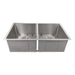 ZLINE 33 in. Anton Undermount Double Bowl Stainless Steel Kitchen Sink with Bottom Grid SR50D-33