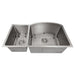 ZLINE 33 in. Aspen Undermount Double Bowl Stainless Steel Kitchen Sink with Bottom Grid, SC30D-33