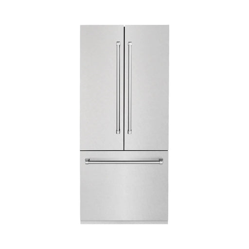 ZLINE Refrigerators ZLINE 36" 19.6 cu. ft. Built-In Refrigerator with Internal Water and Ice Dispenser in Fingerprint Resistant Stainless Steel, RBIV-SN-36